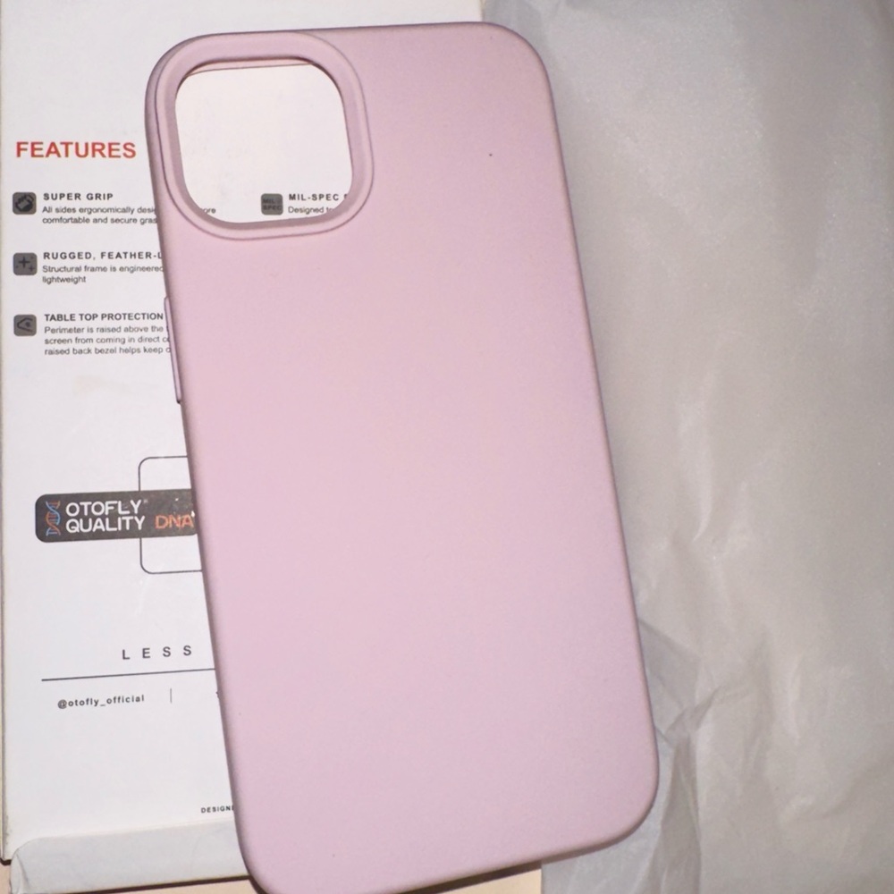 New OtterBox Pink iPhone 13 Case with Matte Finish (So Soft) NIB